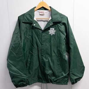 Vintage mid 90s Boulder County Sheriff Jacket Hartwell USA Made Green Official M